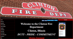Desktop Screenshot of clintonfire.org