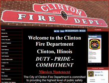 Tablet Screenshot of clintonfire.org